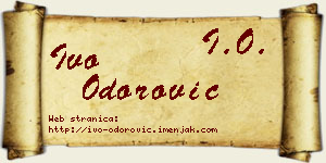 Ivo Odorović vizit kartica